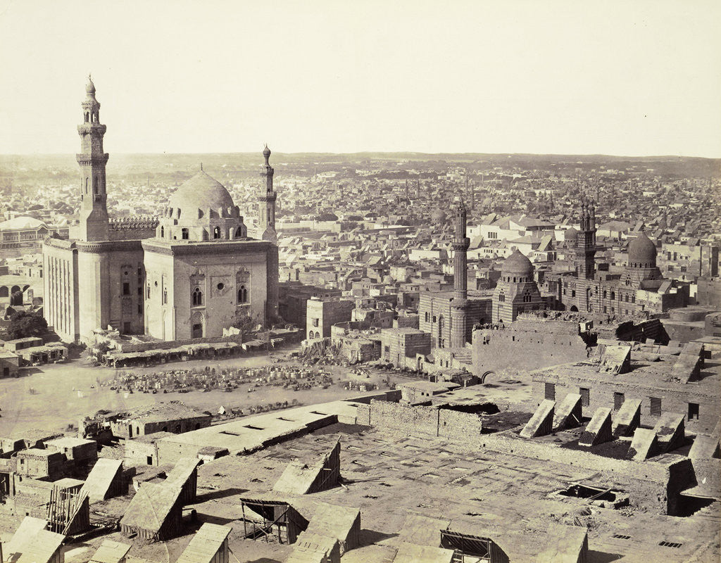Detail of Cairo, seen from the citadel, 1858 by Anonymous