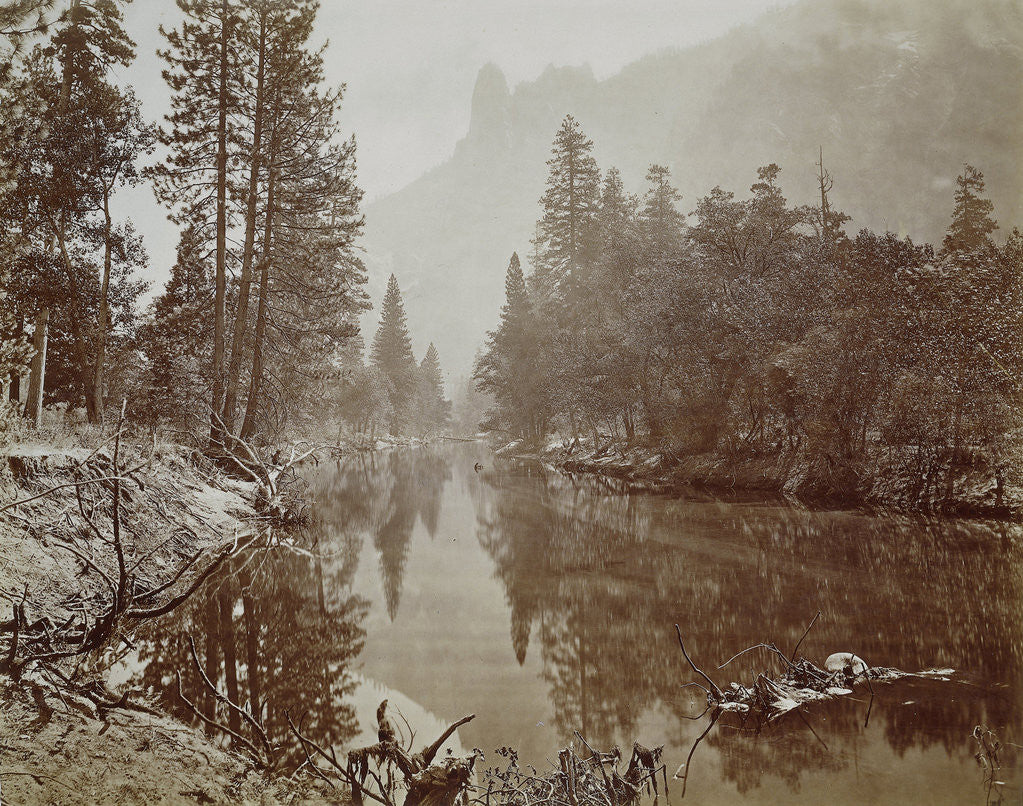 Detail of Valley in Yosemite Mountains, Loya by Eadweard Muybridge