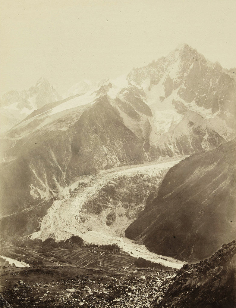 Detail of Alpine landscape by Charles Soulier