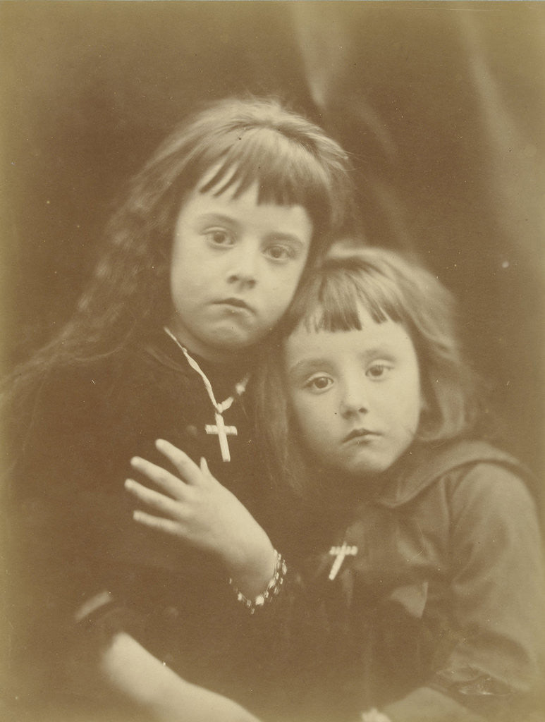 Detail of Portrait of Laura and Rachel Gurney by Julia Margaret Cameron