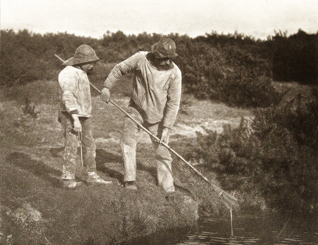 Detail of Fishermen in Suffolk by Peter Henry Emerson