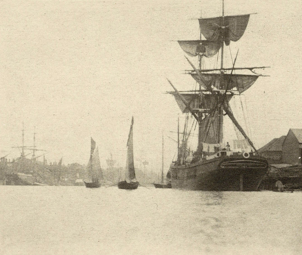 Detail of Return of the shrimp fishers by Peter Henry Emerson
