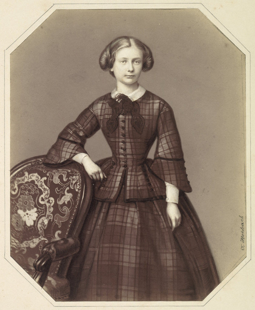 Detail of Portrait of Elise de Hubner by Franz Hohbach