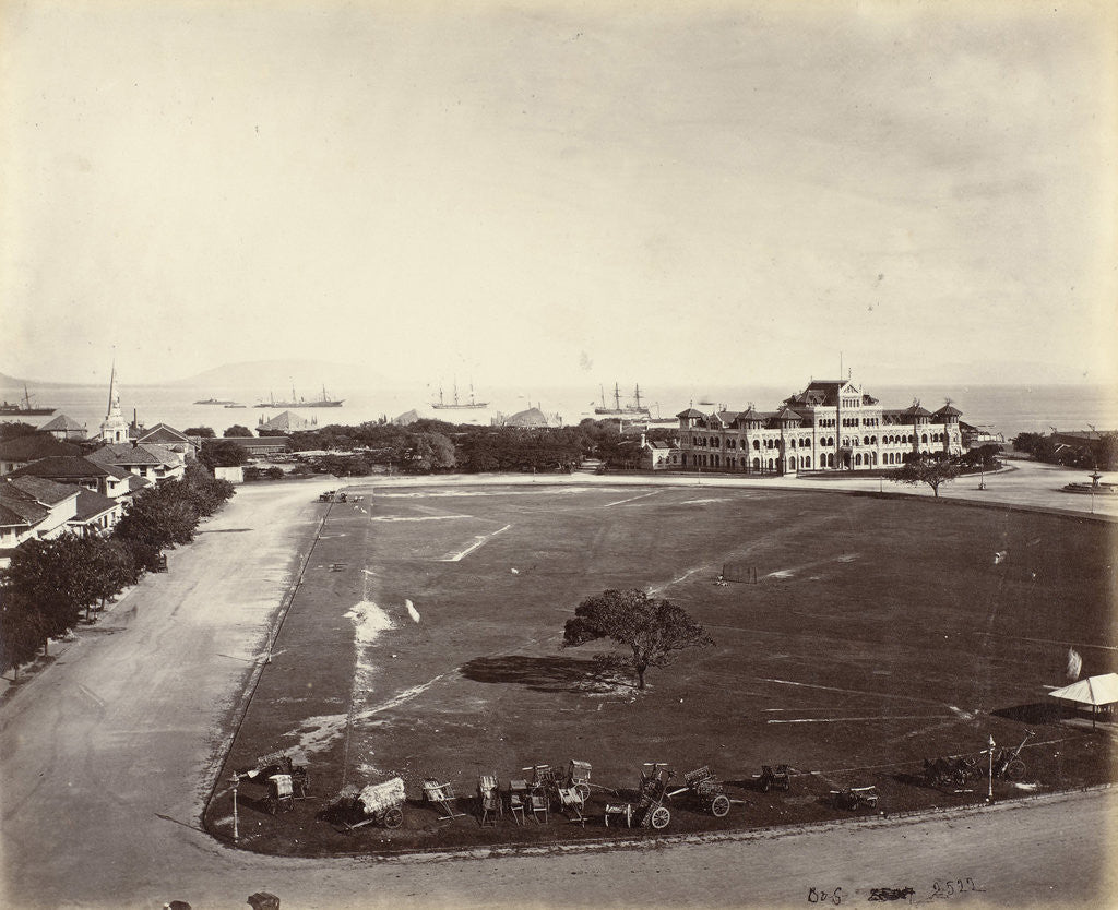 Detail of Sea from Watson's Hotel in Bombay, India by Samuel Bourne