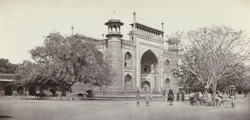 Detail of Gateway to the Taj Mahal Darwaza-i rauza, India by Samuel Bourne
