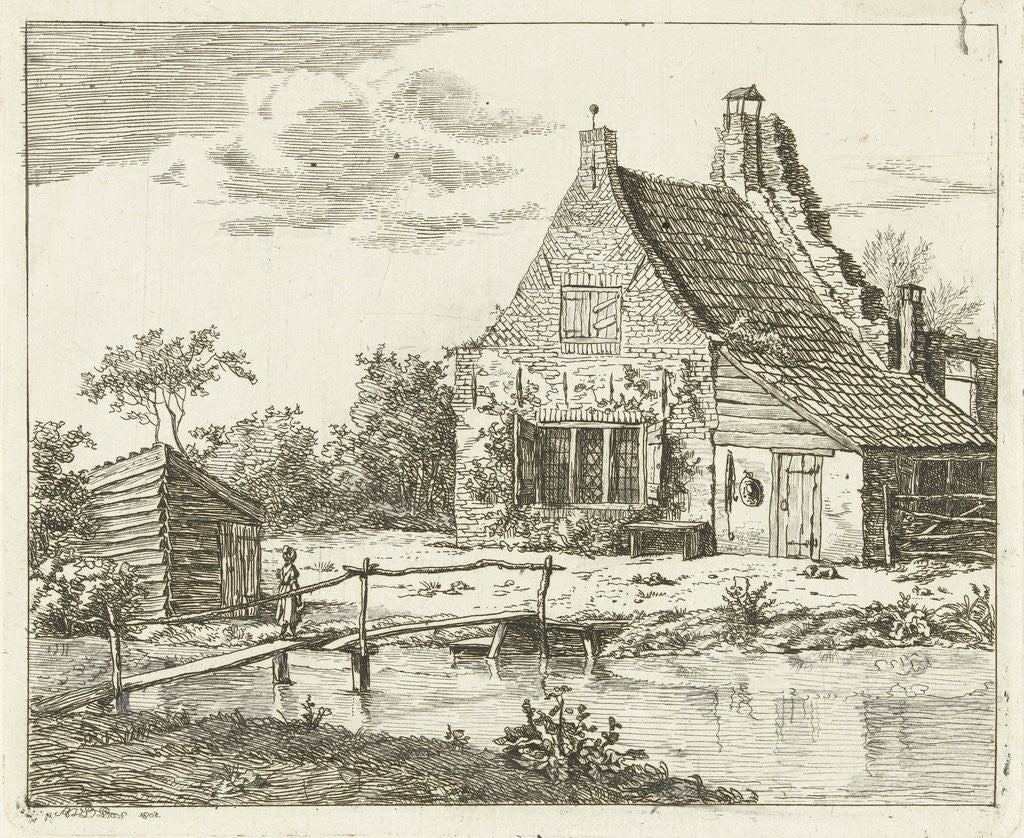Detail of House Snaatburg Maarssen by Anthonie van den Bos