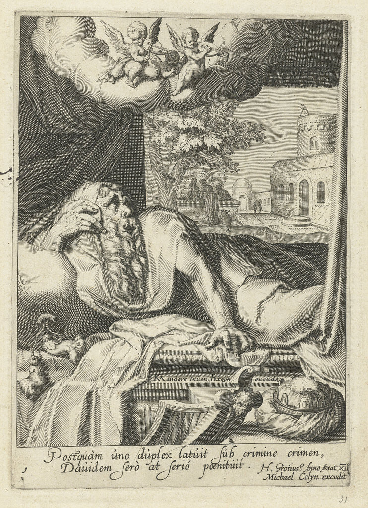 Detail of David as penitent by Michael Colyn