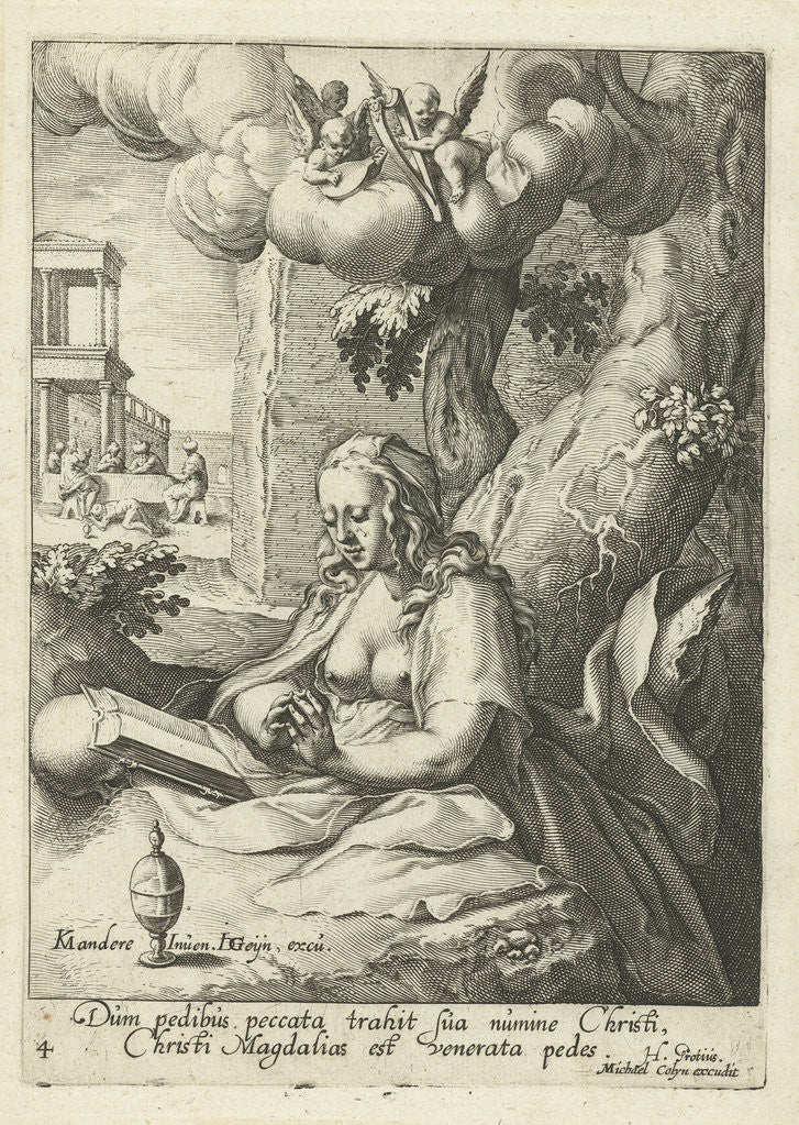 Detail of Maria Magdalena als berouwvolle zondaar. Hugo de Groot by Michael Colyn