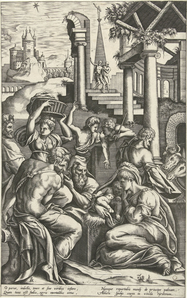 Detail of Adoration of the Shepherds by Pieter van der Heyden