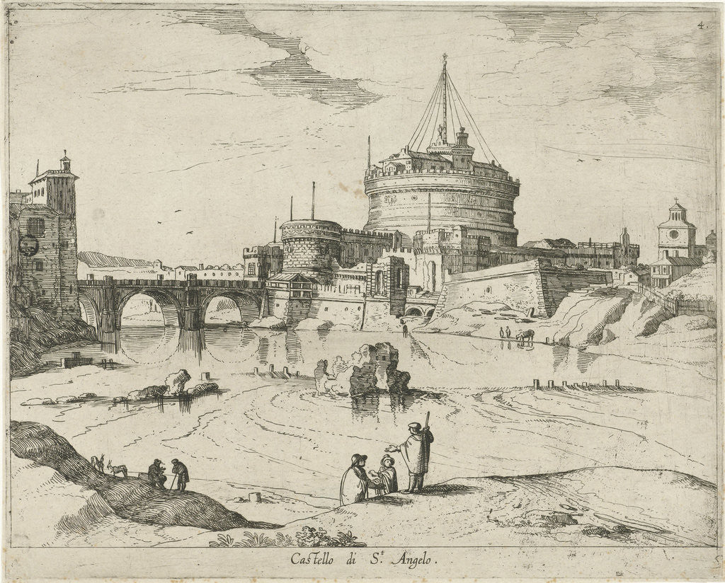 Detail of Engelenburcht by Willem van Nieulandt II