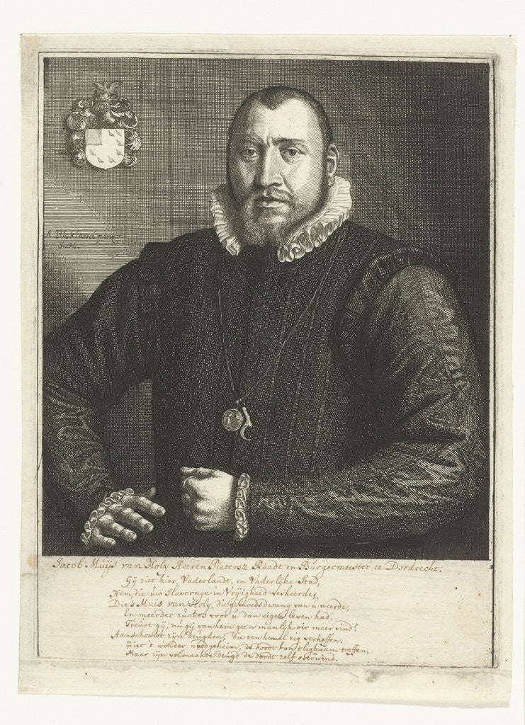 Detail of Portrait of Jacob Muys Holy by Samuel van Hoogstraten