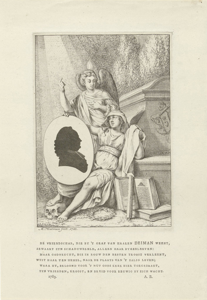 Detail of Memorial Johan Diederich Deiman by Marten Houtman