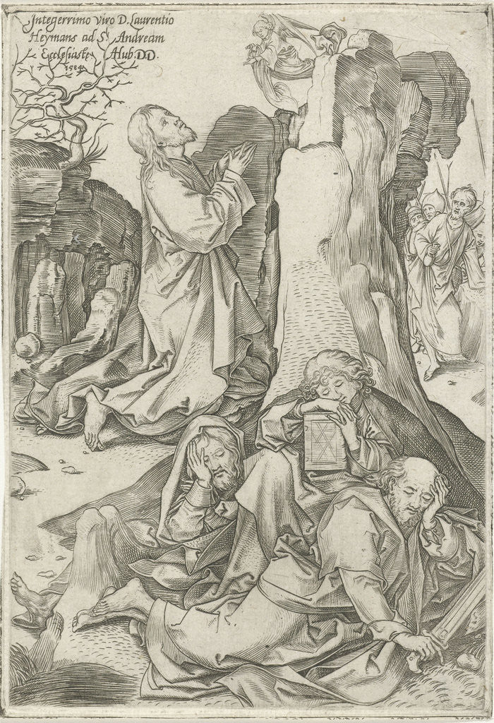 Detail of Christ in the Garden of Gethsemane by Martin Schongauer