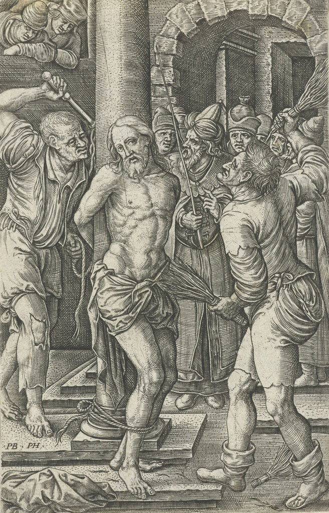 Detail of Flagellation by Pieter Huys