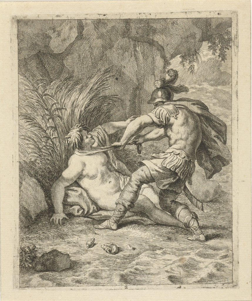 Detail of captures Peleus Thetis, J. Alexander Janssens by Victor Honoré Janssens