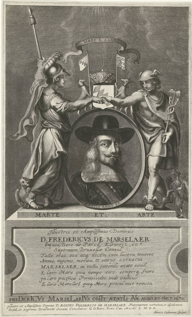 Detail of Portrait of Frederick the Marselaer by Anonymous