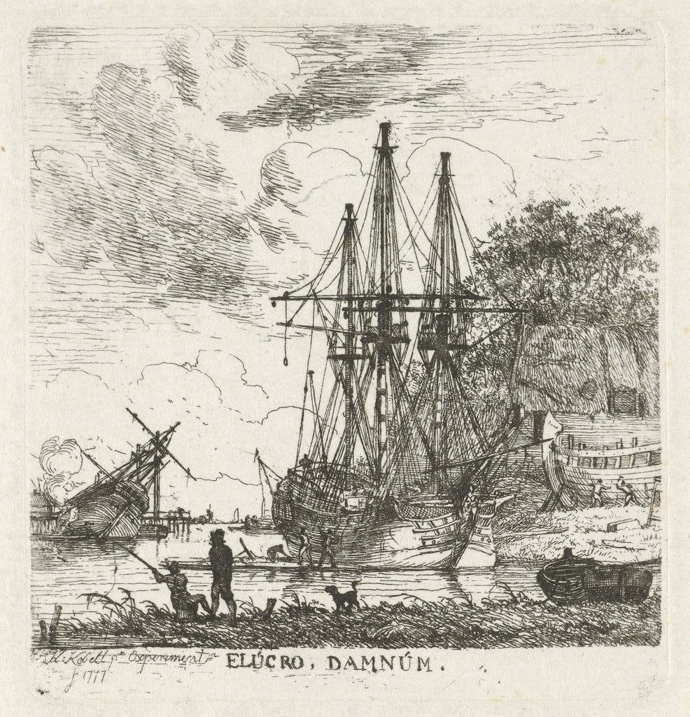 Detail of Shipyard by Hendrik Kobell