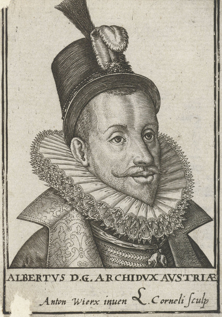 Detail of Portrait of Albert, Archduke of Austria by Lambert Cornelisz.