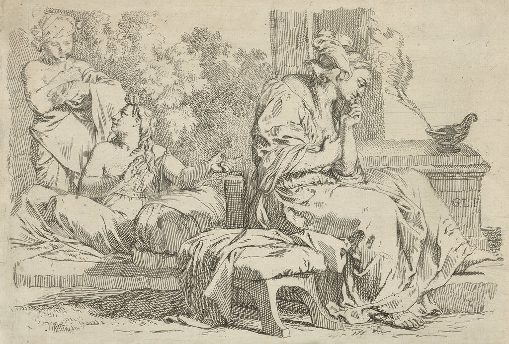 Detail of Silence and talkativeness by Gerard de Lairesse