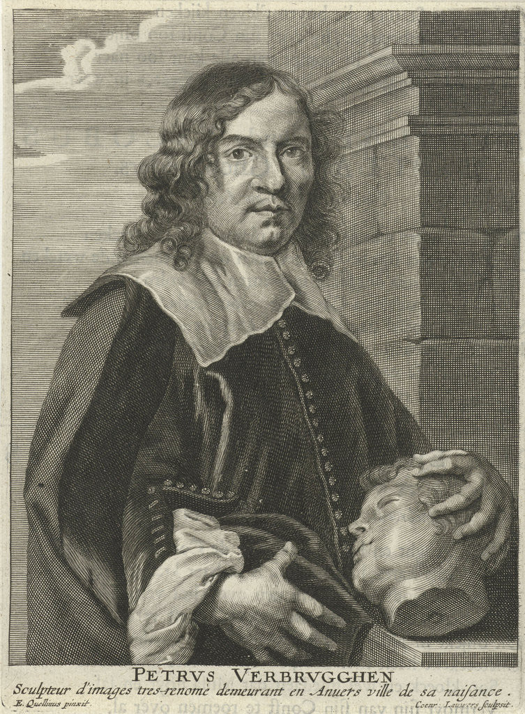 Detail of Portrait of Pieter Verbruggen (I) by Conrad Lauwers