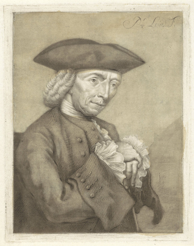 Detail of Portrait of Hendrik Spilman by Pieter Louw