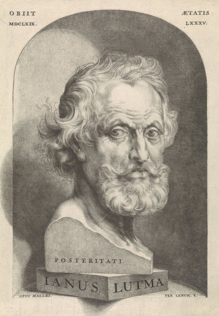 Detail of Portrait Bust of John Lutma de Oude by Johannes Lutma II