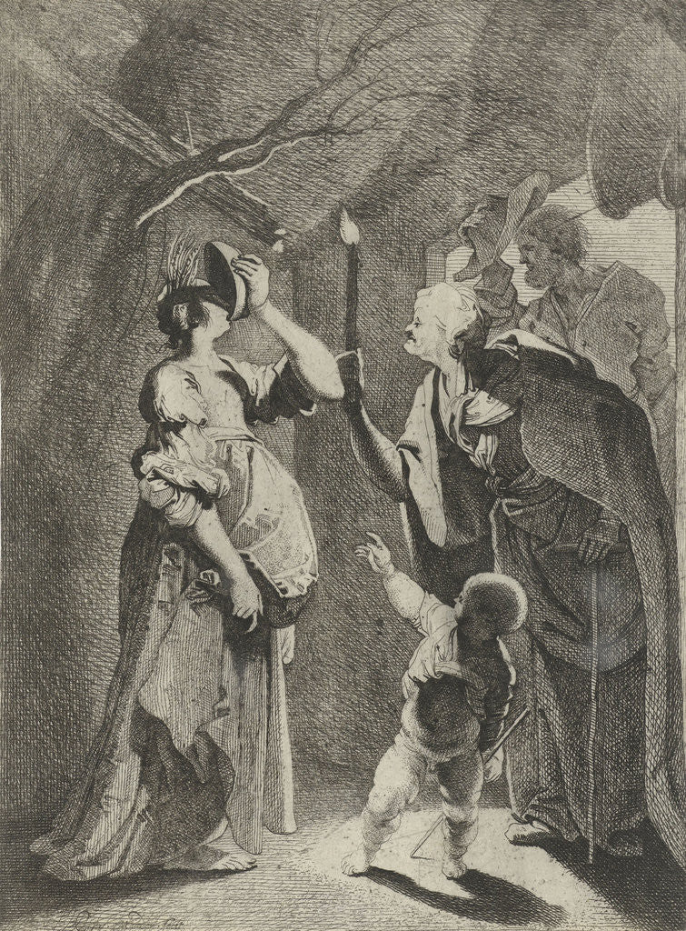 Detail of Ceres and stellio by Karel van Mander III