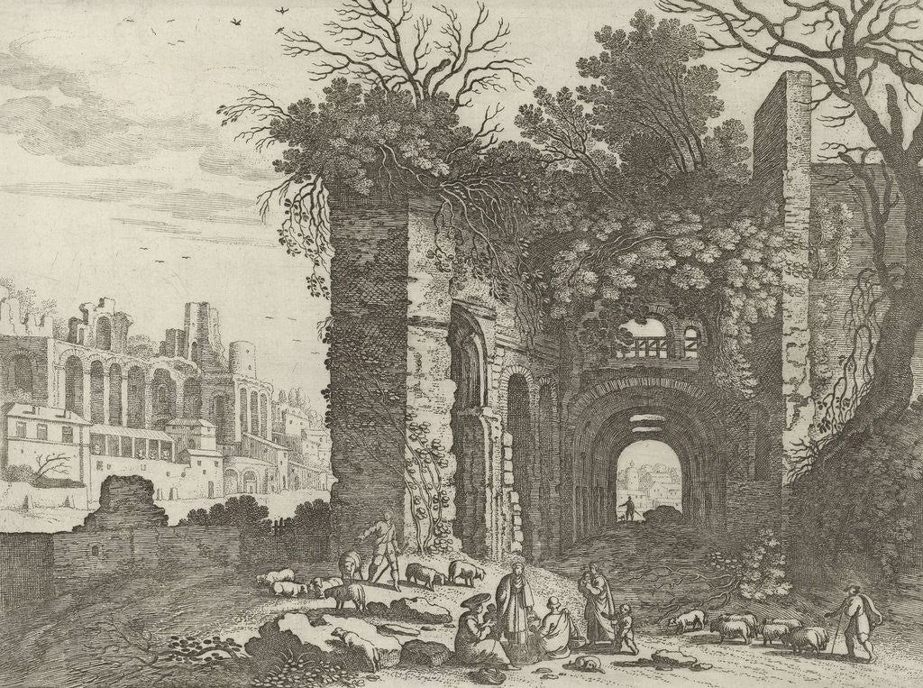 Detail of Resting family for a ruin by Antoine Bonenfant