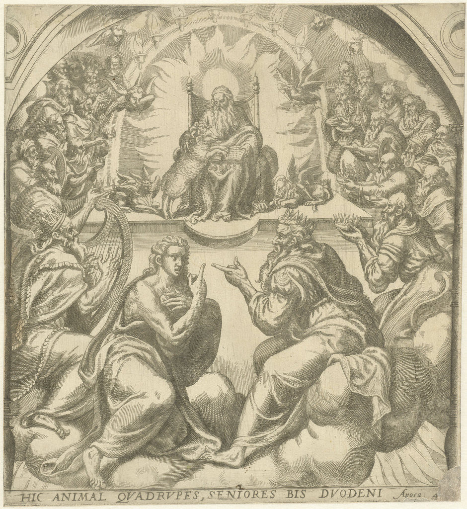 Detail of Adoration of the Mystic Lamb by Gerard P. Groenning