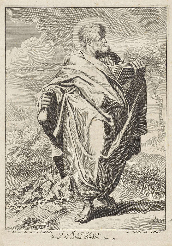 Detail of Apostle Matthew by Pieter Schenk I