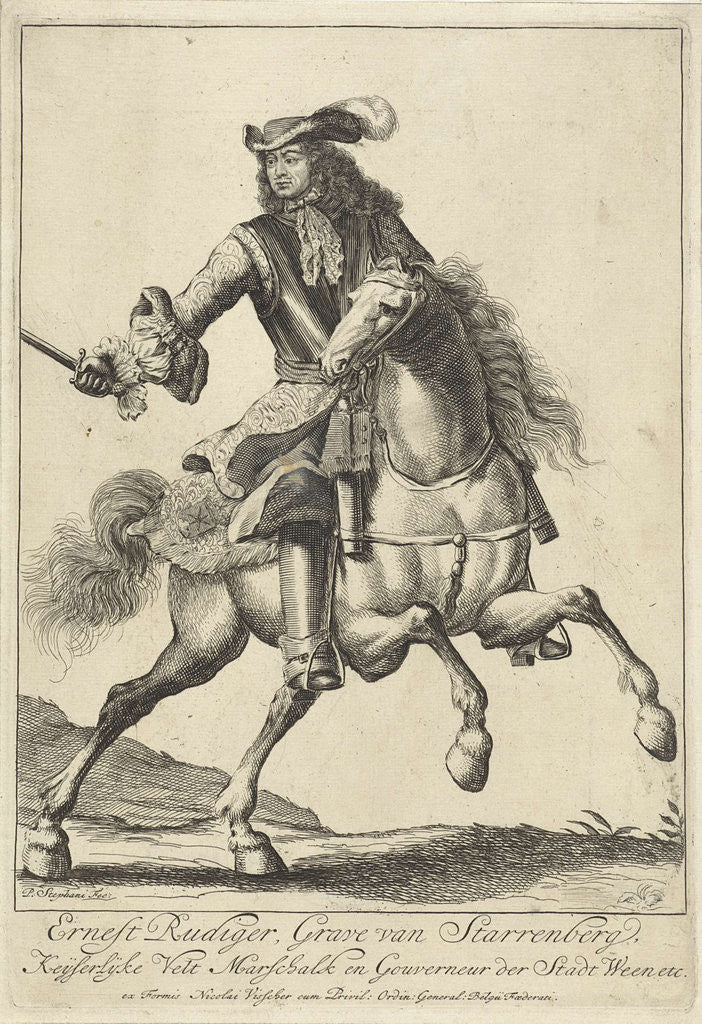 Detail of Equestrian Portrait of Ernst Rüdiger Starhemberg by Staten Generaal