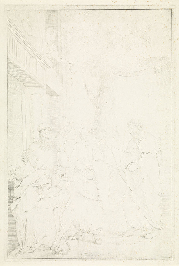 Detail of Socrates and Xanthippe by Jan Tersteeg