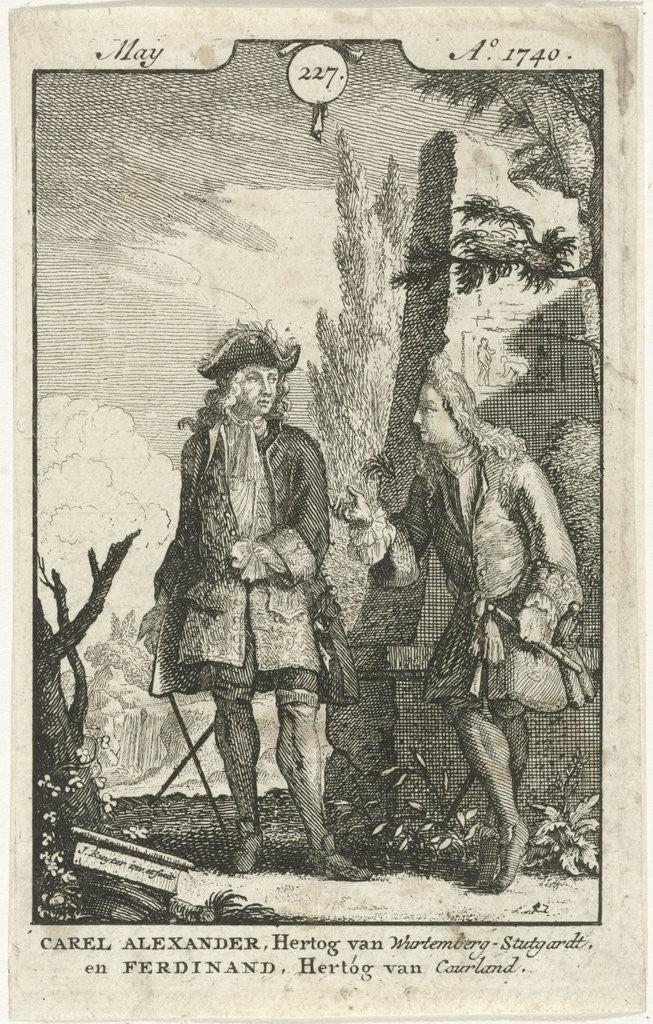 Detail of Conversation between Ferdinand Kettler and Charles Alexander by Jan Ruyter