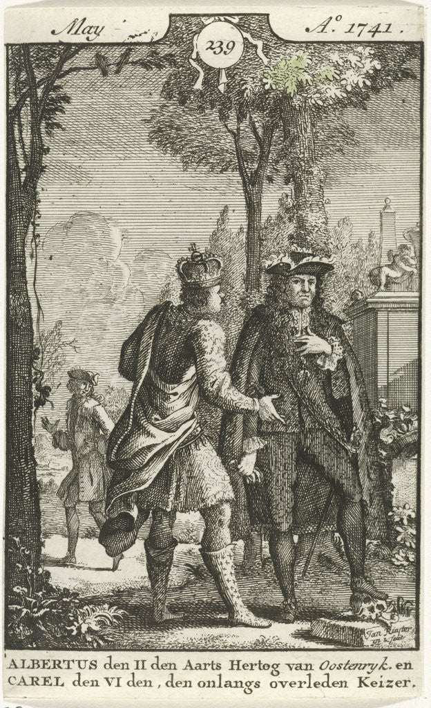 Detail of Conversation between Albert of Austria and Charles VI by Jan Ruyter