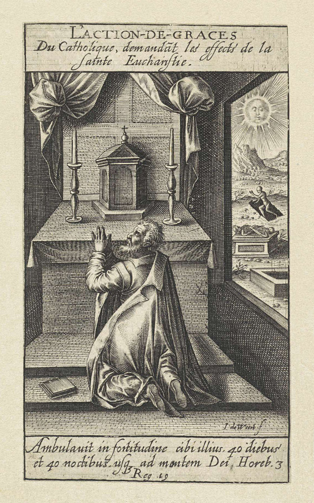 Detail of Eucharist by Jacob de Weert