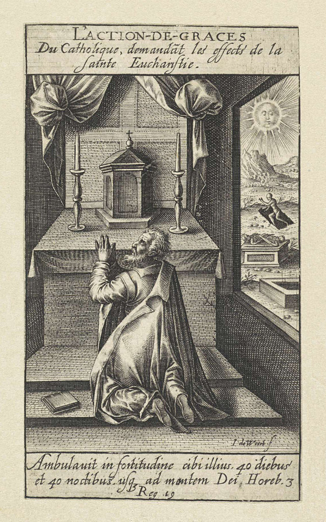 Detail of Eucharist by Jacob de Weert