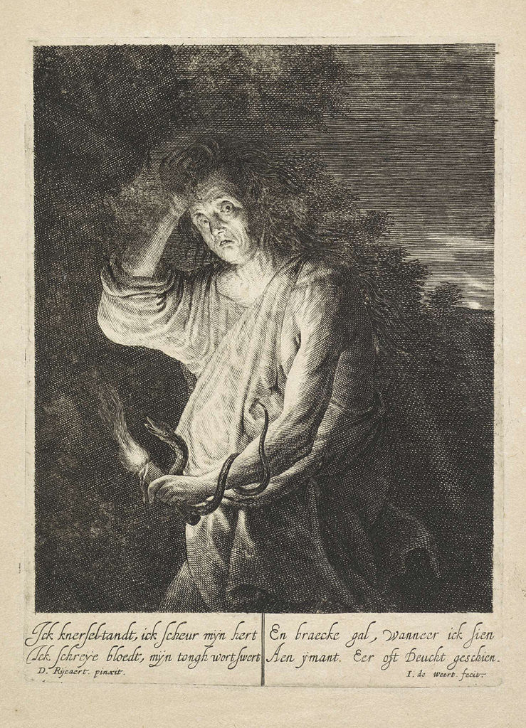 Detail of Envy by Jean de Weert