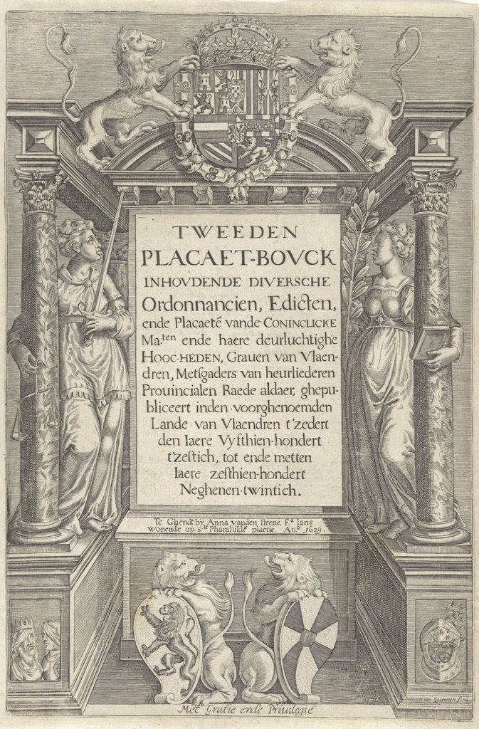 Detail of Altar with allegorical figures by Raad van Vlaanderen