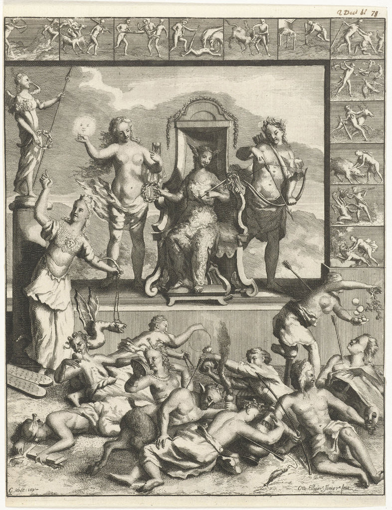 Detail of Twelve Labors of Hercules by Ottmar Elliger II