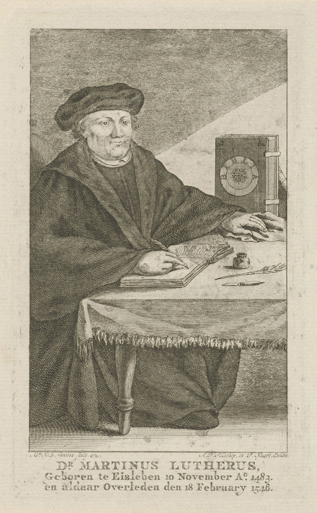 Portrait of Martin Luther by Arend Diederik Sellschop & P. Huart