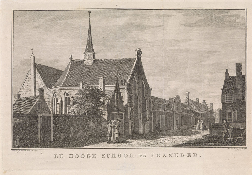 Detail of View of University of Franeker by Dirk de Jong