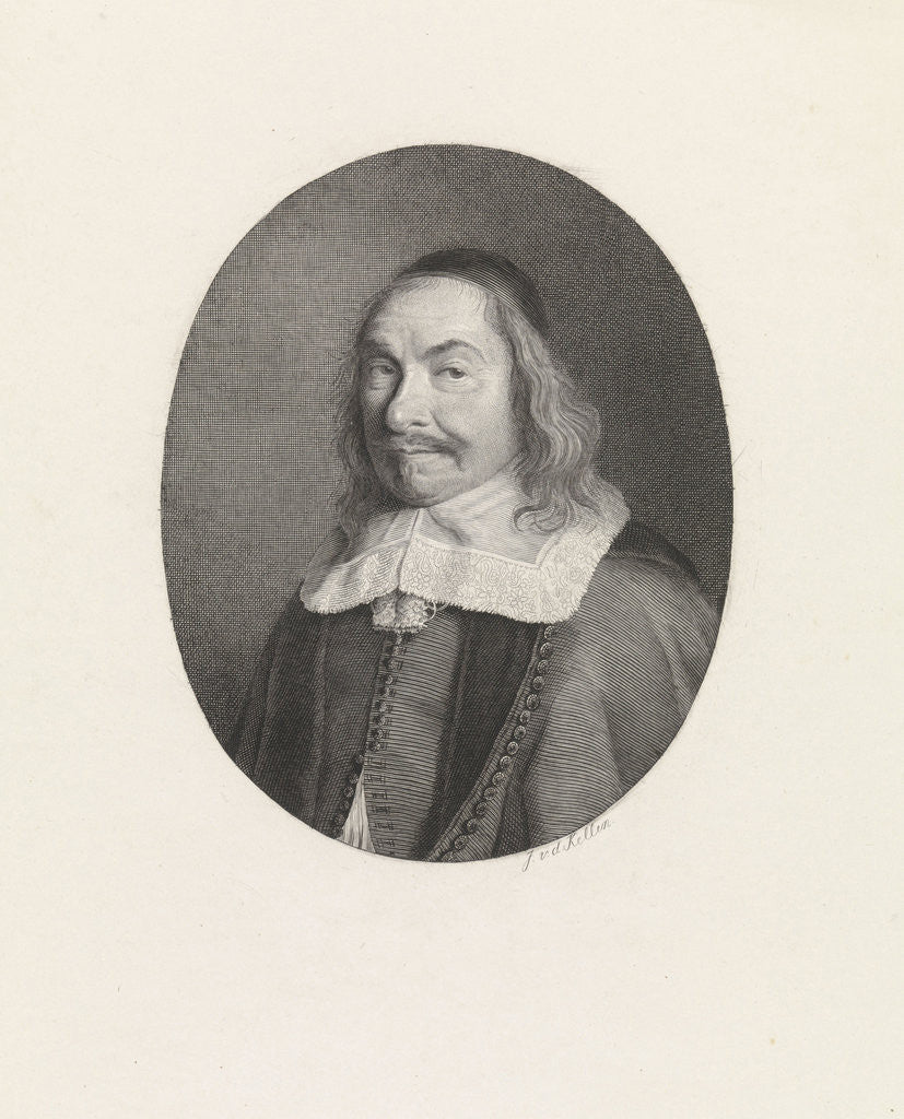 Detail of Portrait of Jean Loret by Robert Nanteuil