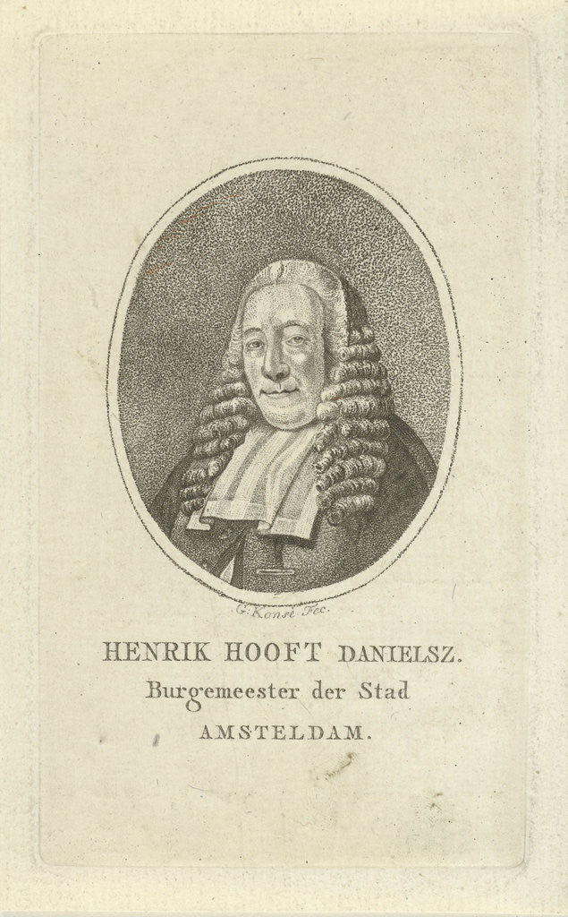 Detail of Portrait of Henry Hooft Danielsz by Gerrit Konsé