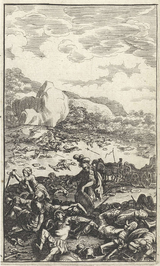 Detail of Battlefield by Gerrit van Goedesberg