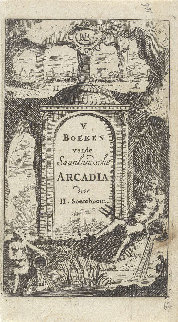 Detail of River Gods at a temple by Gerrit van Goedesberg