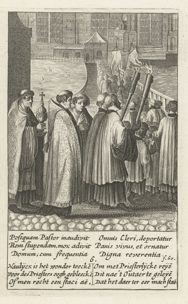 Detail of Procession to the church by Hendrik Aertssens