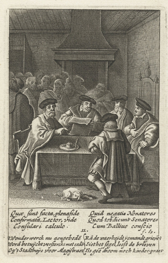 Detail of Board meeting where the miracle is sealed, 11 by Hendrik Aertssens