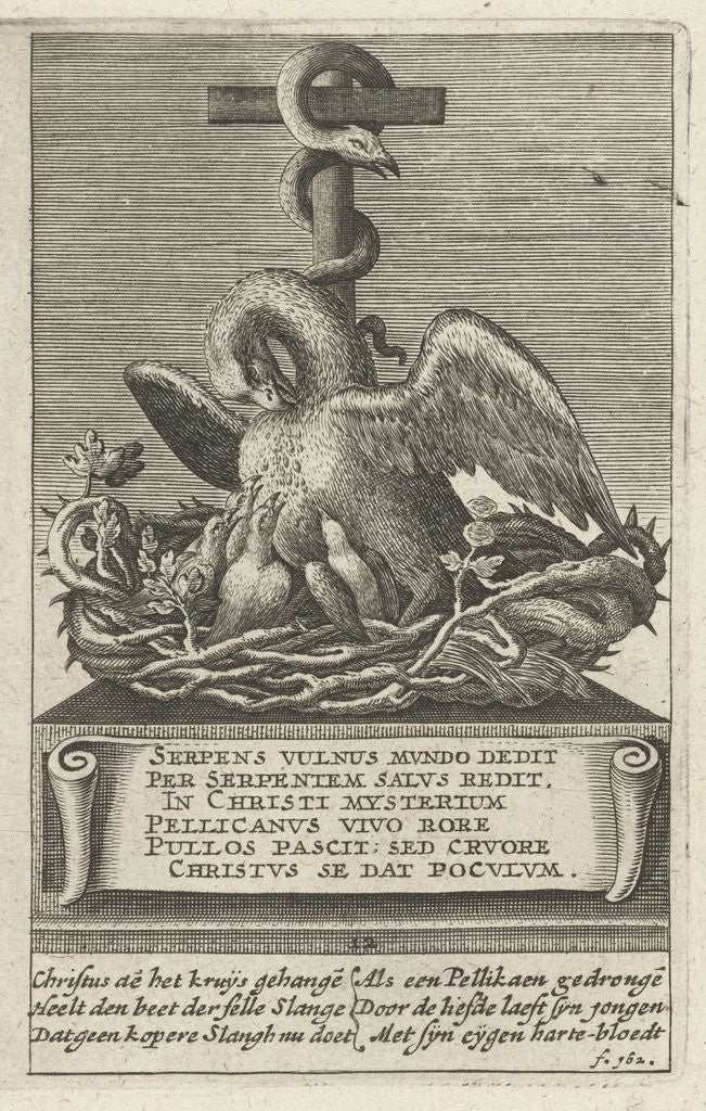Detail of Pelican and the brazen serpent, 12 by Henry Aertssens