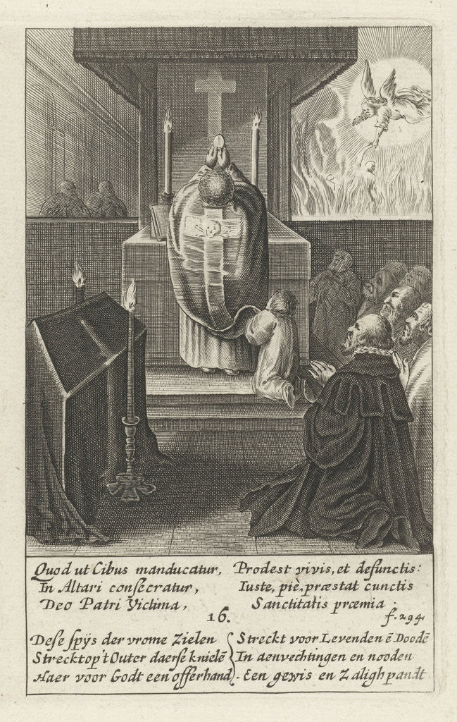 Detail of The funeral service, 16 by Hendrik Aertssens