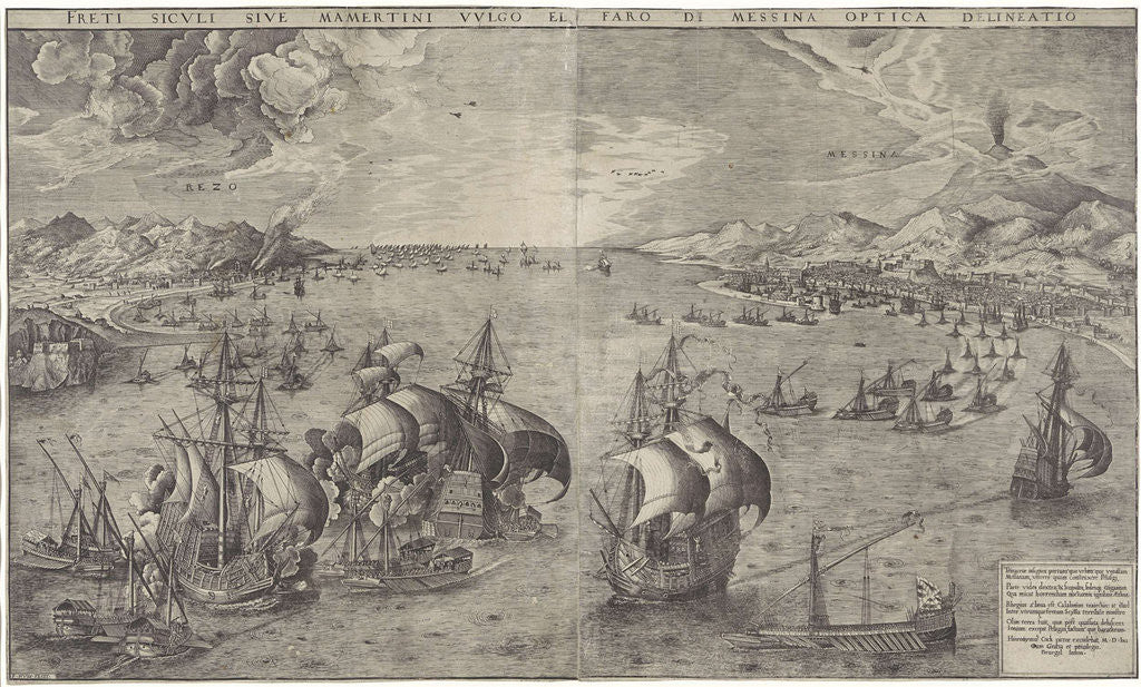 Detail of Battle in the Strait of Messina by Anonymous